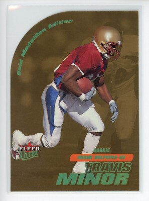 2001 Ultra Gold Medallion #288G Travis Minor RC Dolphins /100