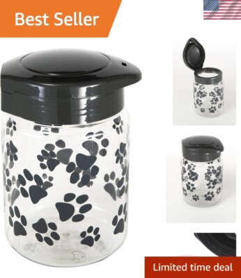 Spill-Proof 64oz Pet Treat Storage Jar - Easy Access and Durable Design