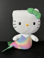 Mermaid Hello Kitty Plush Tie Dye Sanrio Stuffed Animal Ty Big 12 Green Bow Toy
