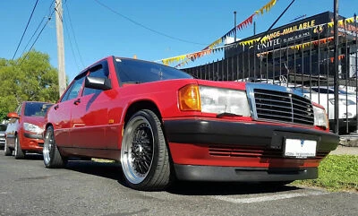 Passend für Mercedes W201 Front Spoiler Lippe Frontschürze Frontansatz Breit Tie - Bild 1 von 4