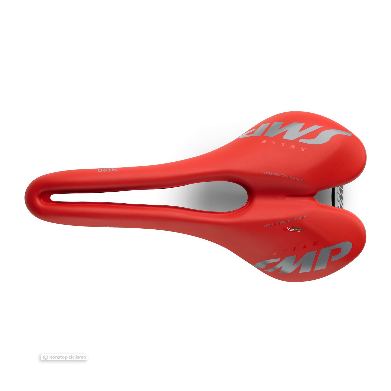 Selle De Vélo SMP VT20C Velvet Touch - Blanc - Fabriqué En Italie - Poids 260g