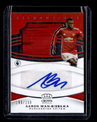 2020-21 Crown Royale Silhouettes JSY #6 Aaron Wan-Bissaka Auto