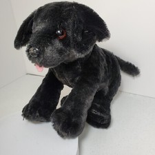 Melissa And Doug Benson Black Lab Super Cute Plush Figure Stuffed Animal 10"