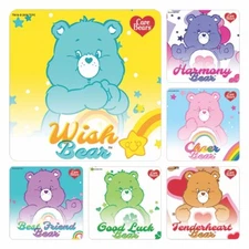 25 Care Bears Characters  Stickers Party Favors Teacher Supply rewards