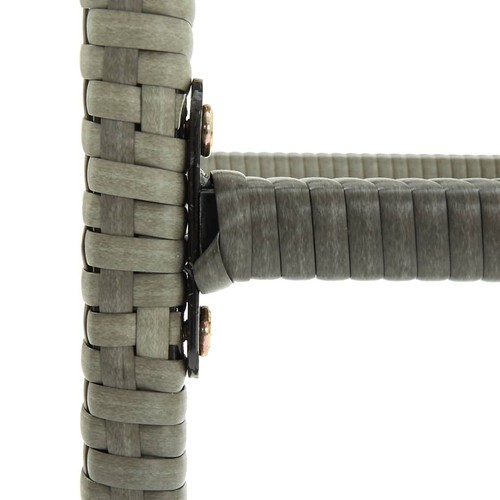 3 Pcs Bar Stools Grey PE Rattan Stylish Dining Kitchen Counter Chair Stool Set - Picture 7 of 8
