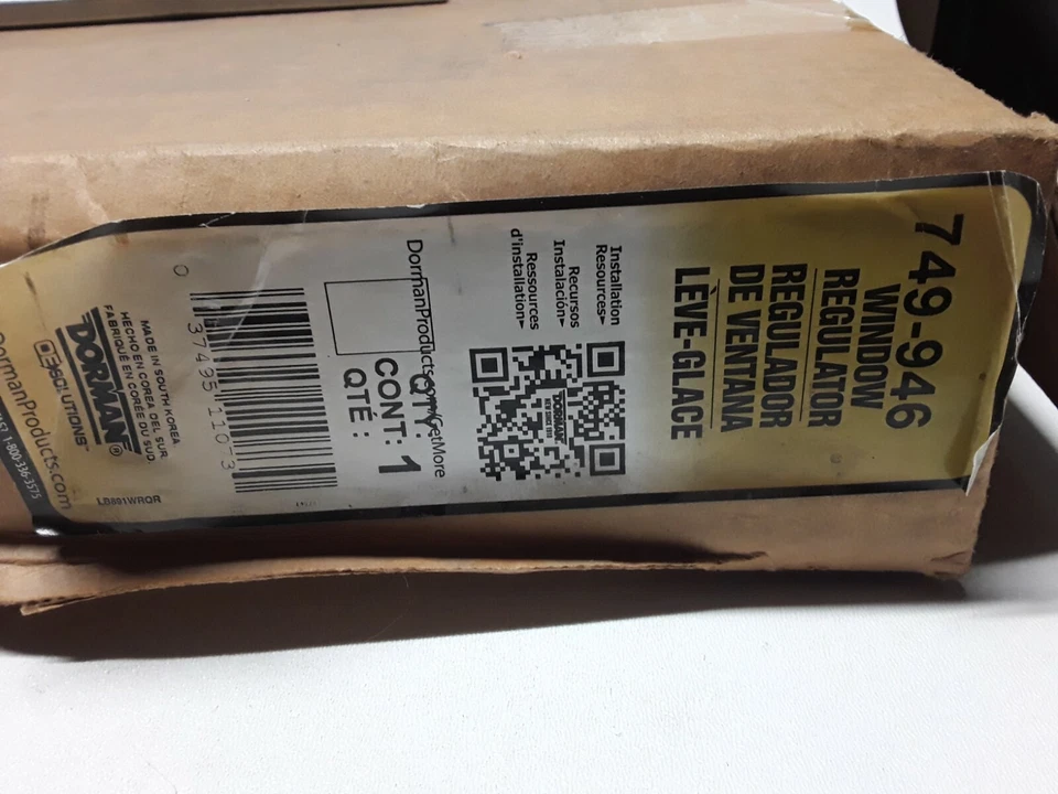 Regulador de ventana delantero izquierdo lado del conductor Dorman 749-946 se adapta a 05-09 Hyundai Tucson Foto 3 de 3