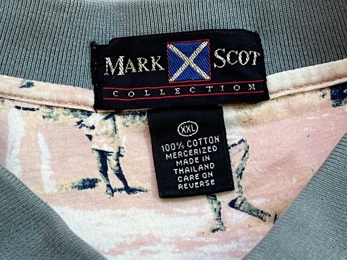 MARK SCOT COLLECTION Short Sleeve Button Down Golf Polo BEDFORD HILLS Shirt XXL - Picture 5 of 6