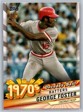 2020 topps baseball series 2 george foster decades' best #49