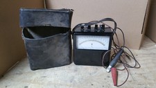 VINTAGE YEW YOKOGAWA PORTABLE AC VOLTMETER TYPE 2013 w/Leads & Case