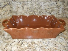 NEW~BIA Cordon Bleu Wavy Collection 3-Quart Rectangular Baker @ Handles/Brown .