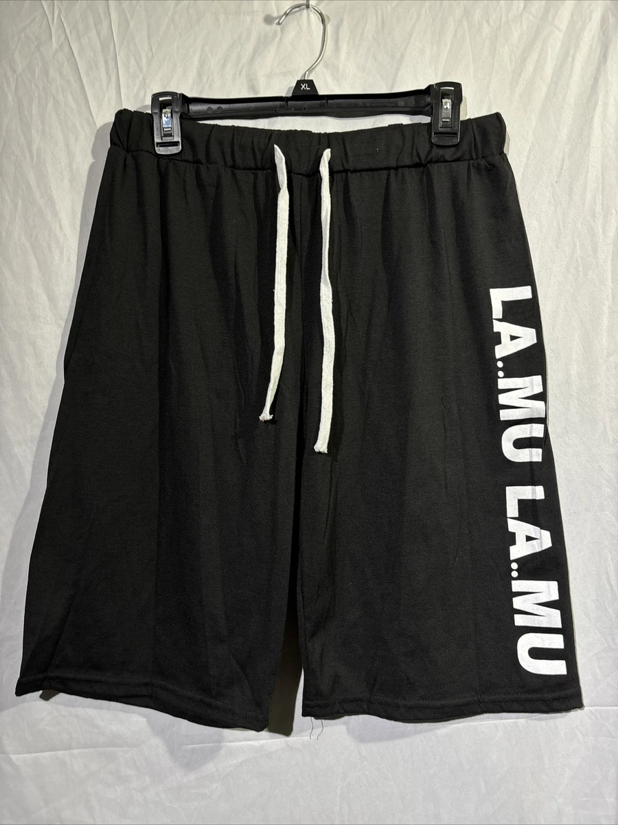Black and white sport shorts best sale