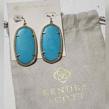 Kendra Scott Turquoise and gold GP vintage Danielle