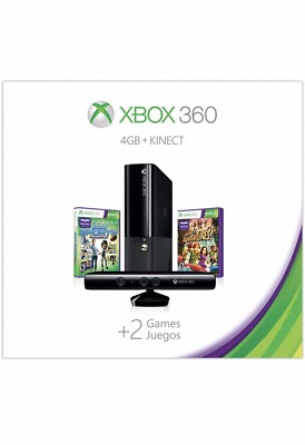 Microsoft Xbox 360 E Holiday Bundle 4GB Black Console