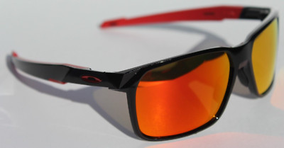 OAKLEY Portal X POLARIZED Sunglasses Polished Black/Prizm Ruby NEW DAMAGED BOX