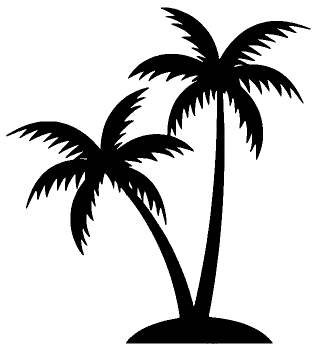 Adesivo de vinil Palm Tree Home Décor janela de carro praia tropical - Imagem 2 de 4