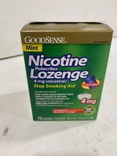 GoodSense Stop Smoking Aid Nicotine Lozenge, Mint - 72 Count