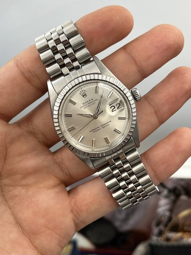 Rolex Datejust Oyster Perpetual Automatic, Silver Dial Alpha Hands Ref. 1603