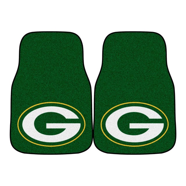Green Bay Packers 2Piece Carpet Car Auto Floor Mats eBay