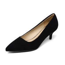 Women's Kitten Heels Pointed Toe Dress Court Shoes Office Lady Pumps