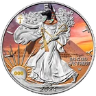 2024 U.S. Eagle Treasures of Ancient Egypt Anubis Edition 1 oz Silver Coin