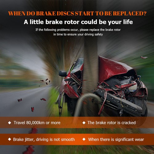 Front Drilled Rotors + Brake Pads Kit for Toyota Camry Avalon Lexus ES350 ES300h - Bild 6 von 6