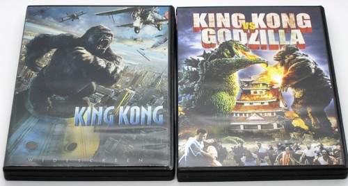 KING KONG 2005 vs. GODZILLA 1962 DVDs Men In Rubber Suits or Andy Sirkis CGI WS