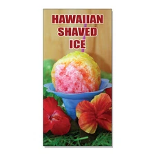 Hawaiian Shaved Ice Restaurant Food Bar  DECAL STICKER Retail Store Sign