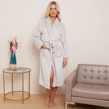 CityComfort Soft Plush Hooded Dressing Gown for Women