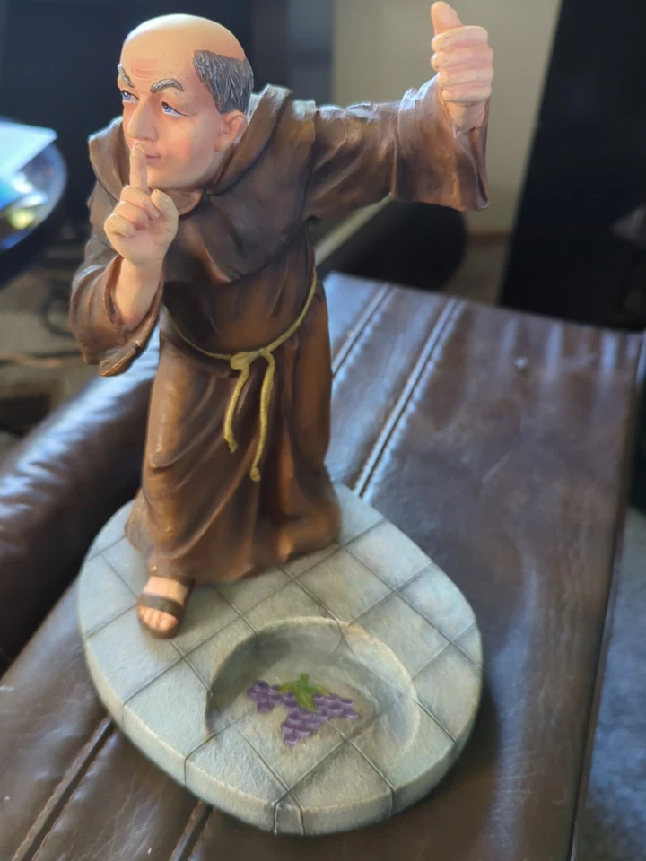 Wine Bottle Holder Monk Figure 10” - Image 4 of 4