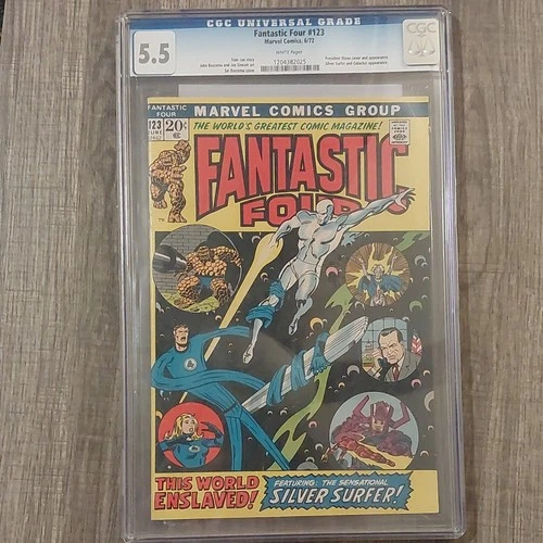 FANTASTIC FOUR 123 Marvel CGC 5.5 Grade 6/1972 Affordable Bronze Age Comic Book