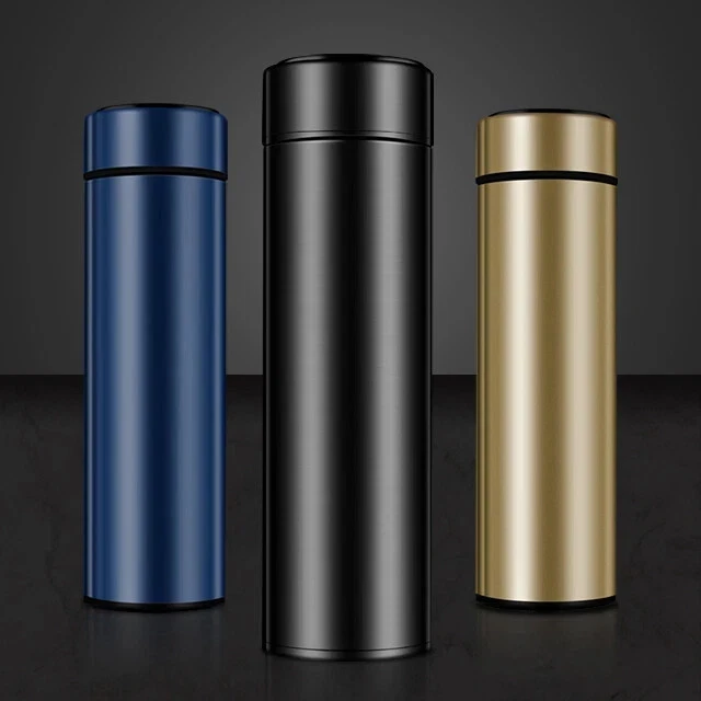 Taza aislante inteligente de acero inoxidable taza de vacío termo botella pantalla LED 16 OZ Foto 2 de 4
