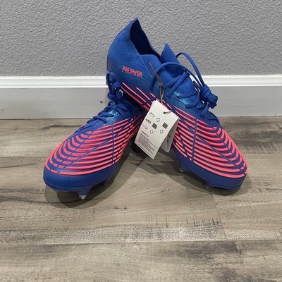 Adidas Predator Edge.1 SG Soccer Cleats Women Size 8 Blue Pink Hi-Res Turbo