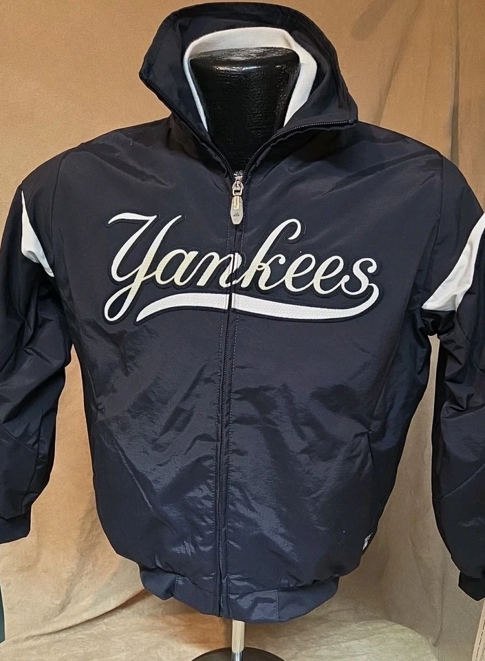 Chaqueta Cremallera Completa New York Yankees Doble Clima Azul MLB Béisbol Niños Pequeña Foto 2 de 4