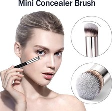 Foundation Concealer Brush, Premium Contour Blusher Brushes, Flawless Under Eye