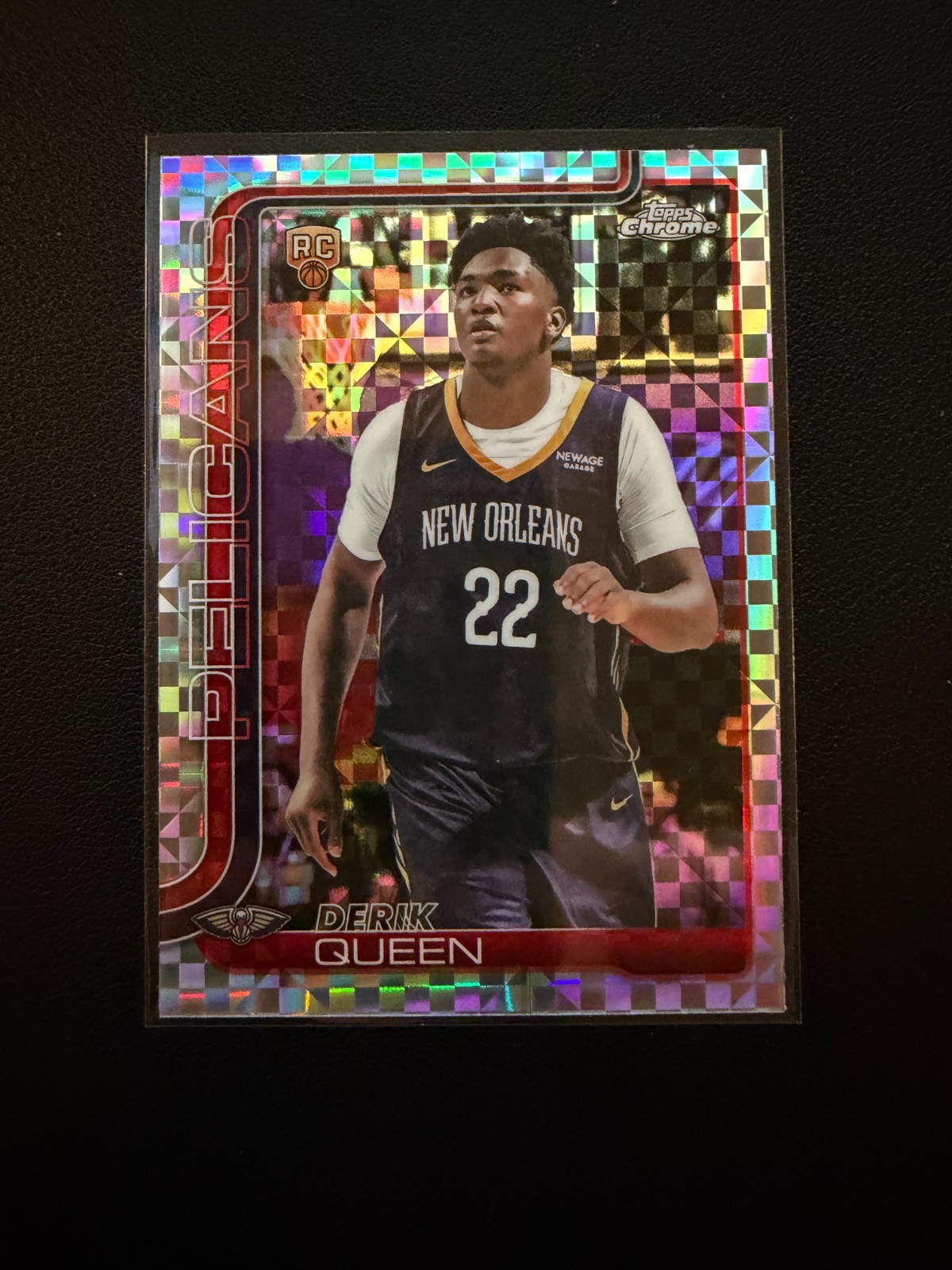 2025-26 Topps Chrome Derik Queen #263 RC Rookie X-Fractor