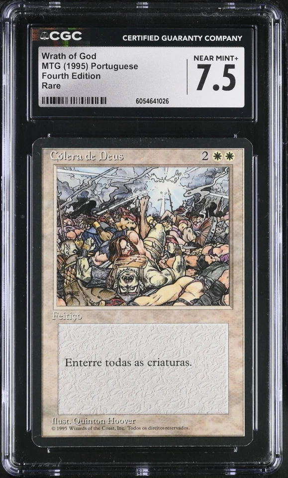 MTG Wrath of God Fourth Edition Portuguese CGC 7.5 - FAST SHIPPING! - Image 2 of 3