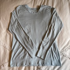 Lululemon Women s Swiftly Relaxed Long Sleeve Shirt Light Blue SEE DESCRIPTION