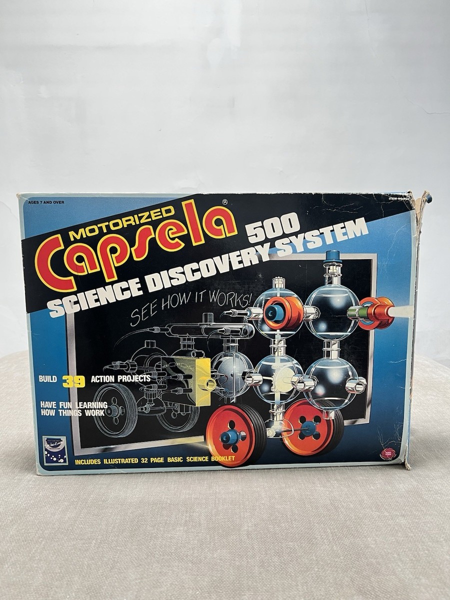 Capsela 500 Motorized Science Discovery Land Water 1978 Toy Game
