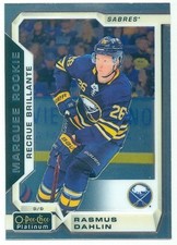 2018-19 O-Pee-Chee Platinum Marquee Rookie Rasmus Dahlin card# 160