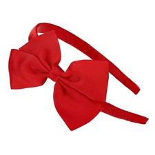 Narsikar Bow Headband for Women and Girls, Large 1 Count Pack of 1 , Red