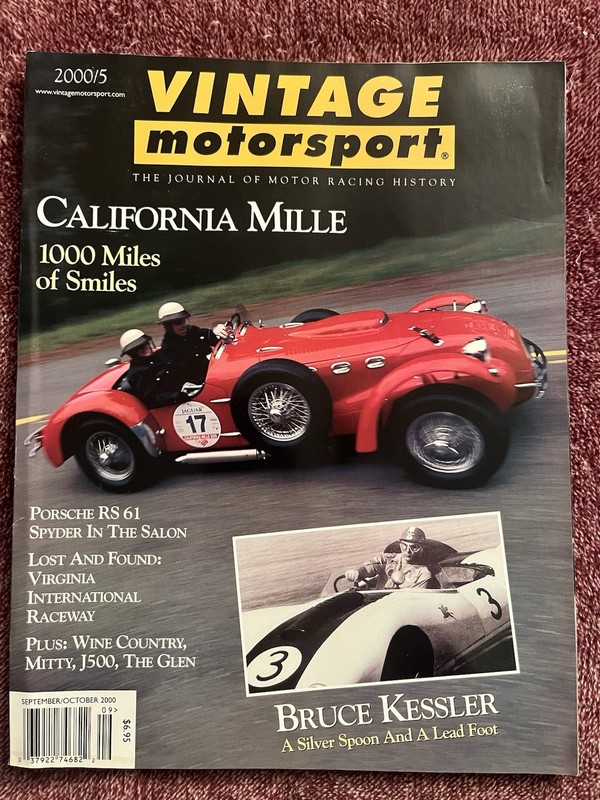 Vintage Motorsport Magazine September/October 2000 Issue 2000/5 