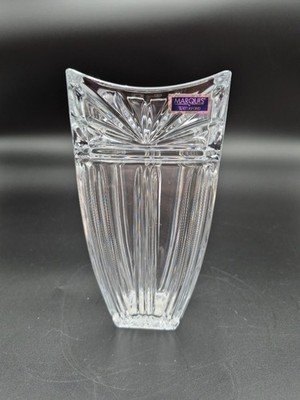 NOS Vintage Marquis by Waterford Odyssey Art Deco Crystal Glass Vase
