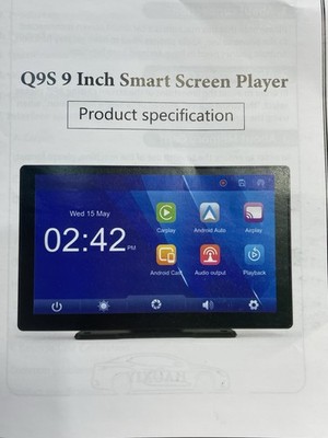 Hauxiy Q9S Wireless Smartscreen Stereo 9''