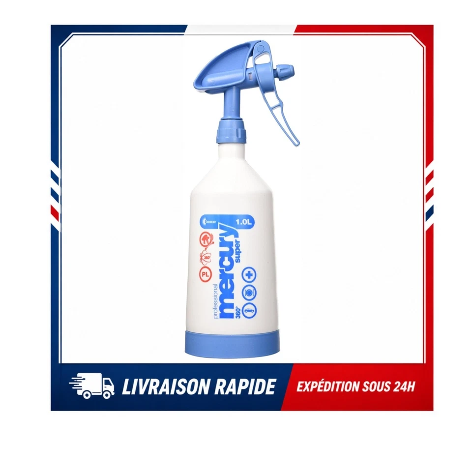 Pulvérisateur à pompe 1 L Kwazar Mercury Super Pro Plus Blanc Bleu - Photo 1/2