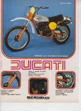 advertising Pubblicità- MOTO DUCATI 125 SIX DAYS 1977-MOTOITALIANE ENDURO EPOCA