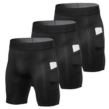 3Pack Mens Seamless Shorts Trunks Briefs Adults Stretch Underwear S M L XL