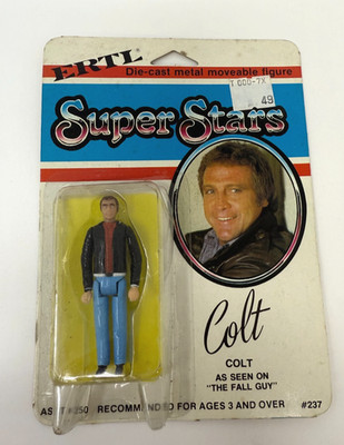 Vintage ERTL Super Stars Colt Figure The Fall Guy 1980s Die-Cast  #237