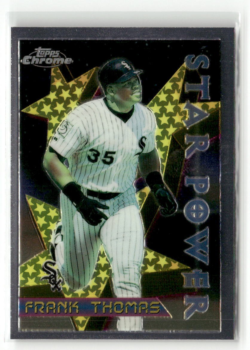1996 Topps Chrome #89 Frank Thomas STAR POWER HOF