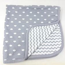 Parents Choice Gray White Clouds Chevron Zig Zag Cotton Baby Blanket Walmart