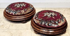 A Pair Of Victorian Beadwork Footstools